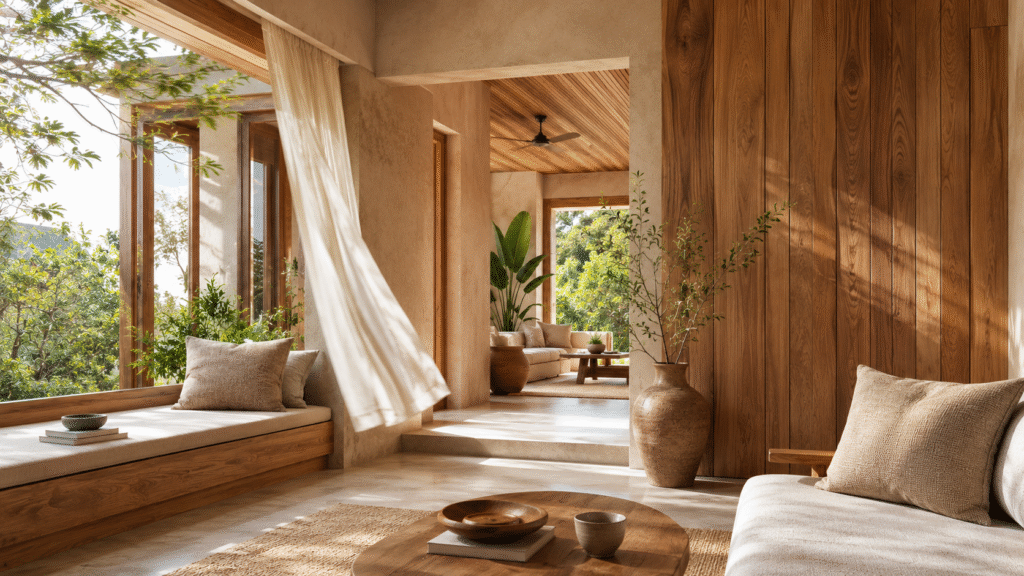 material selection well-being natural materials indoor air quality